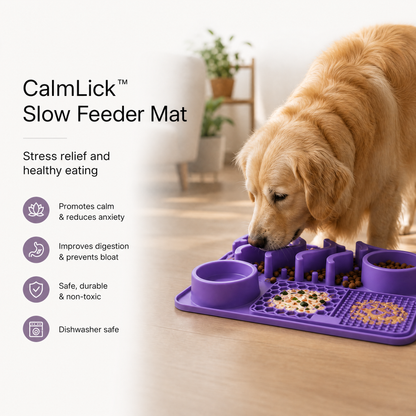 CalmLick™ Slow Feeder Mat 🐶🧡 — Stress Relief & Healthy Eating