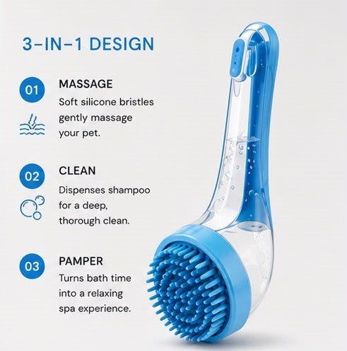 PawSpa™ Bath Brush 🐶🛁 — Massage, Clean & Pamper in One