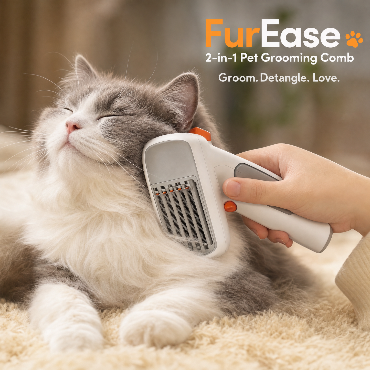 FurEase™ 2-in-1 Comb 🐶✨ — Detangle & Groom Effortlessly