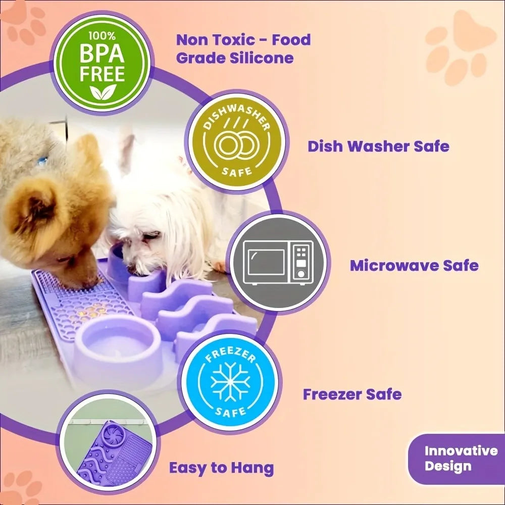 CalmLick™ Slow Feeder Mat 🐶🧡 — Stress Relief & Healthy Eating
